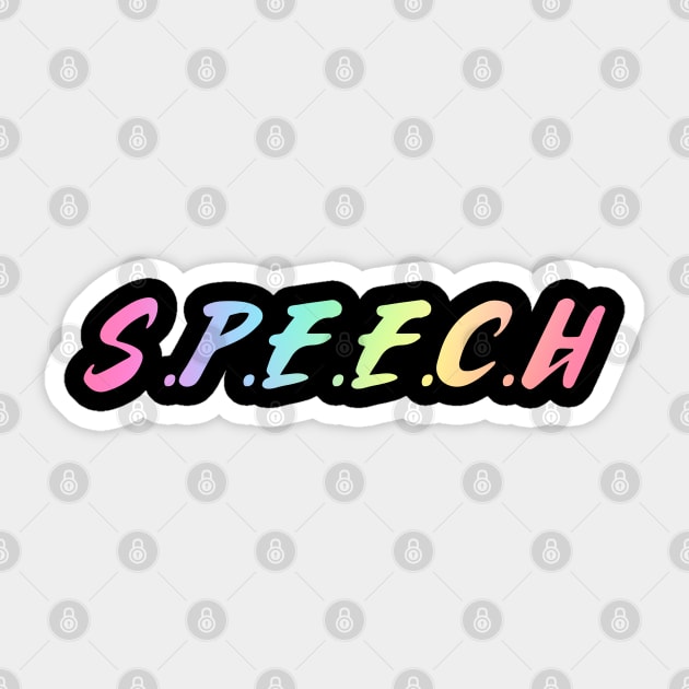 Speech Sticker by coloringiship